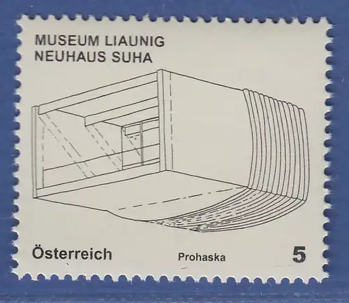 Österreich 2011 Freimarke Kunsthäuser Museum Liaunig Neuhaus Suha  Mi.-Nr. 2942