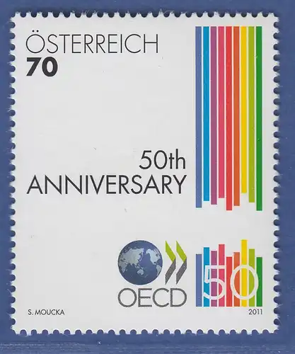 Österreich 2011 Sondermarke 50 Jahre OECD   Mi.-Nr. 2946