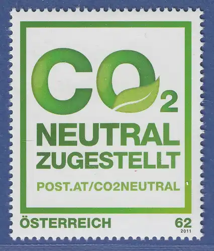 Österreich 2011 Sondermarke Klimaneutrale Postzustellung  Mi.-Nr. 2956
