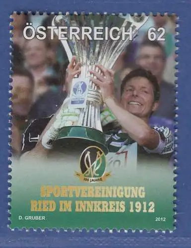 Österreich 2012 Sondermarke Sportvereinigung Ried im Innkreis  Mi.-Nr. 2994 **