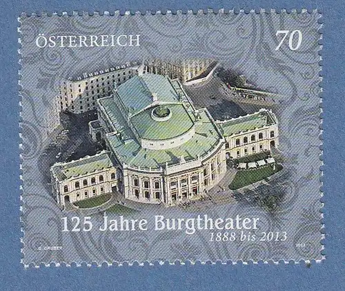 Österreich 2013 Sondermarke Burgtheater Wien Mi.-Nr. 3102 **