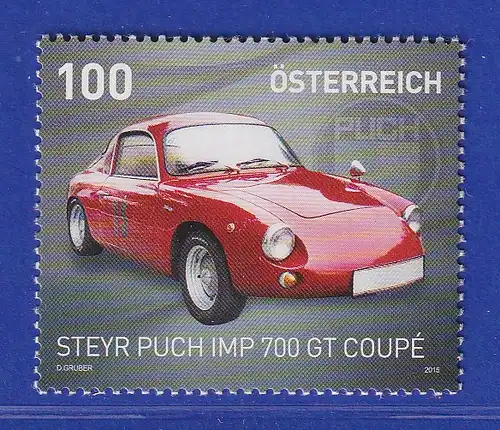 Österreich 2015 Sondermarke Automobile Steyr Puch IMP 700 GT Coupe Mi.-Nr. 3215