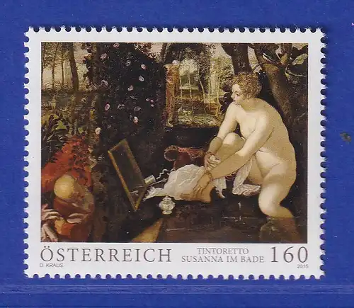 Österreich 2015 Sondermarke Susanna im Bade Gemälde von Tintoretto Mi.-Nr. 3235