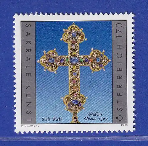 Österreich 2016 Sondermarke Sakrale Kunst Melker Kreuz Mi.-Nr. 3257