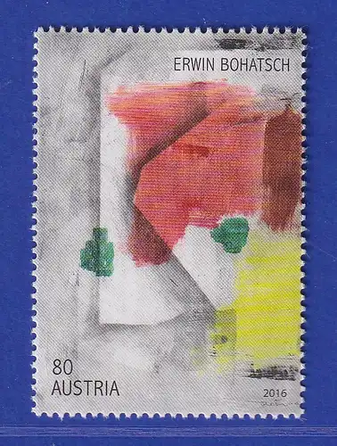 Österreich 2016 Sondermarke Zeitgenössische Kunst Erwin Bohatsch Mi.-Nr. 3263