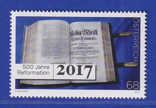 Österreich 2017 Sondermarke 500 Jahre Reformation 2017 Mi.-Nr. 3323