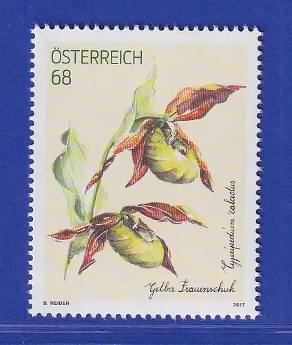 Österreich 2017 Sondermarke Treuebonusmarke Gelber Frauenschuh Mi.-Nr. 3328