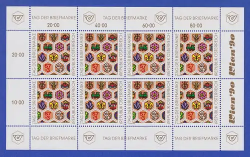 Österreich 1990 Tag der Briefmarke Mi.-Nr. 1990 Kleinbogen **