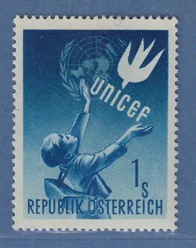 Österreich 1949 Sondermarke Kinderhilfswerk der Vereinten Nationen Mi.-Nr. 933