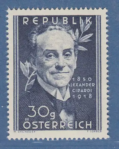 Österreich 1950 Sondermarke 100. Geburtstag von Alexander Girardi Mi.-Nr. 958