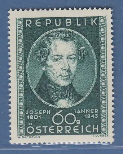 Österreich 1951 Sondermarke 150. Geburtstag von Joseph Lanner Mi.-Nr. 964