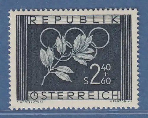 Österreich 1952 Sondermarke Olympische Spiele Oslo und Helsinki Mi.-Nr. 969