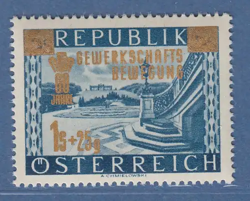 Österreich 1953 Sondermarke 60 Jahre Gewerkschaftsbewegung Mi.-Nr. 983