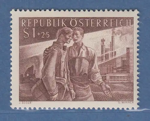Österreich 1955 Sondermarke Heimkehrer Mi.-Nr. 1019