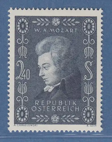 Österreich 1956 Sondermarke 200 Geburtstag von Mozart Mi.-Nr. 1024