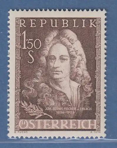 Österreich 1956 Sondermarke 300. Geburtstag von Johann Fischer Mi.-Nr. 1028