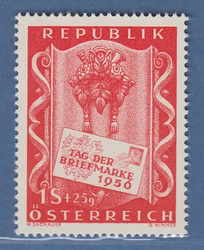 Österreich 1956 Sondermarke Tag der Briefmarke Mi.-Nr. 1029