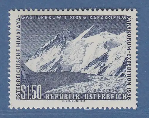 Österreich 1957 Sondermarke Österr. Himalaya-Expedition Karakorum Mi.-Nr. 1036