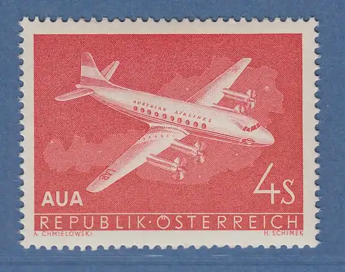 Österreich 1958 Sondermarke "Austrian Airlines" Vickers Viscount Mi.-Nr. 1041