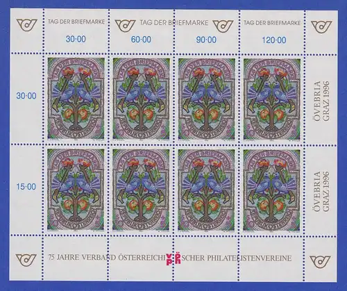Österreich 1996 Tag der Briefmarke Mi.-Nr. 2187 Kleinbogen **