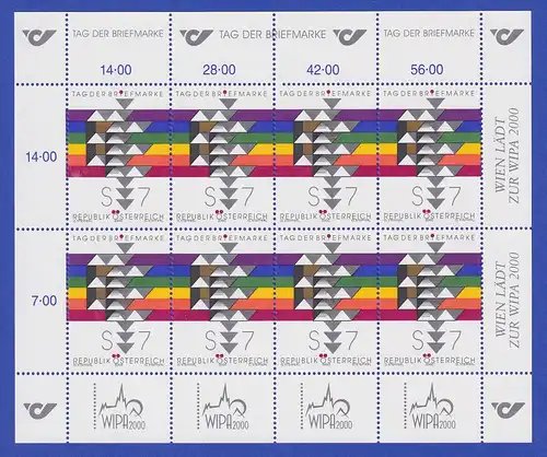 Österreich 2000 Tag der Briefmarke Symbolik Mi.-Nr. 2315 Kleinbogen **