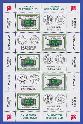 Österreich 2001 Tag der Briefmarke Fahrendes Postamt Mi.-Nr. 2345 Kleinbogen **