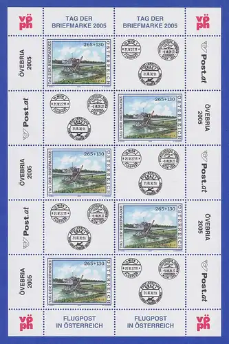 Österreich 2005 Tag der Briefmarke Wasserflugzeug Mi.-Nr. 2532 Kleinbogen **