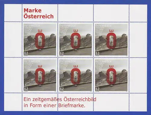 Österreich 2011 Ideenwettbewerb Marke Österreich Mi.-Nr. 2962 Kleinbogen **