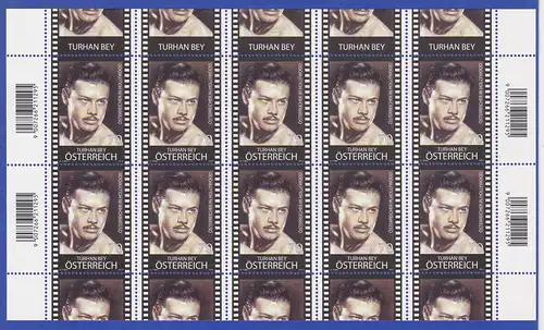 Österreich 2012 Turhan Bey Filmschauspieler Mi.-Nr. 2987 Kleinbogen **