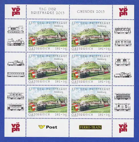 Österreich 2013 Tag der Briefmarke Gmunden Mi.-Nr. 3087 Kleinbogen **