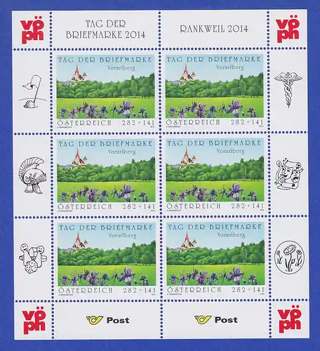 Österreich 2014 Tag der Briefmarke Rankweil Mi.-Nr. 3159 Kleinbogen **