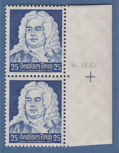 Dt. Reich 1935 Georg Friedrich Händel Mi.-Nr. 575 I mit PLF 1585 statt 1685 **