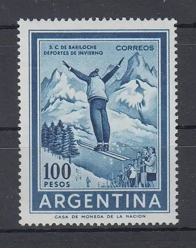 Argentinien Wintersport Skispringer 100 Pesos Mi.-Nr. 770 **