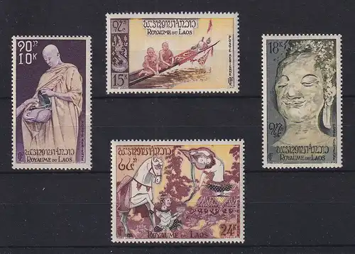 Laos Budhismus Mi.-Nr. 70-73 Satz 4 Werte ** 