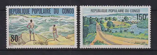 Kongo  1980 Küsten-Landschaften Mi.-Nr. 784-85 Satz 2 Werte **
