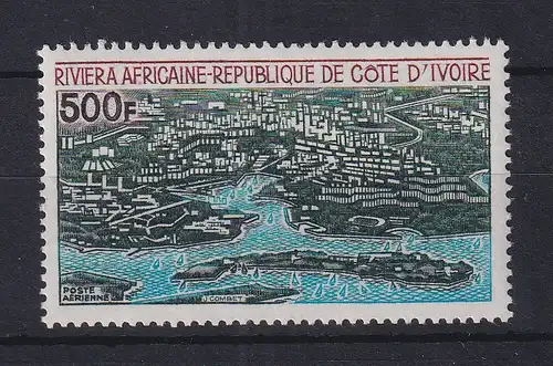 Elfenbeinküste 1971 projektierte Ferienanlage Mi.-Nr. 386 **