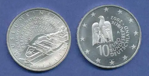 10-€-Gedenkmünze Museumsinsel Berlin 2002, stempelglanz