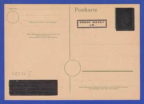 Alliierte Besetzung Ganzsache Mi-Nr. PE 812 II ungebraucht 