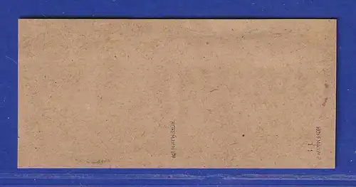Saar 1923 Mi.-Nr. 100 mit PLF II Rahmen unten rechts offen, gpr. HOFFMANN BPP
