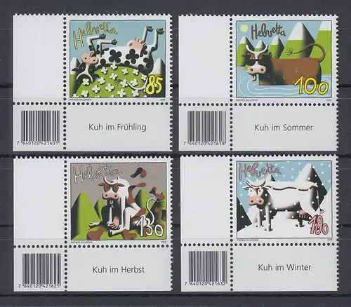 Schweiz 2006 Lustige Kühe von Patrice Killofer Mi-Nr. 1973-76 Satz **