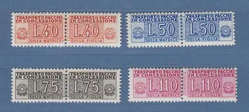 Italien 1953 Paketzustellungsmarken Wz.3 40-50-75-110  Mi.-Nr. 1-4 Satz kpl.  **