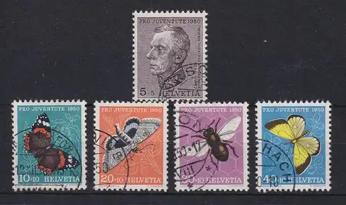 Schweiz 1950 Pro Juventute Mi.-Nr. 550-54 Satz 5 Werte kpl. O 