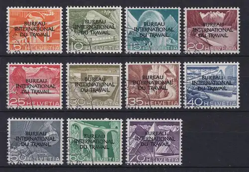 Schweiz Genfer Ämter Arbeitsorganisation BIT 1950 Mi.-Nr. 83-93 Satz kpl. O 