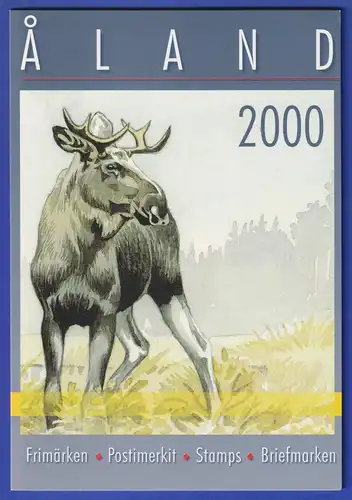 Aaland amtliches Briefmarken-Jahrbuch der Post Jahrgang 2000 kpl. bestückt ** 