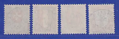 Schweiz 1923 Pro Juventute Wappen Mi.-Nr. 185-88 Satz 4 Wte. gestempelt