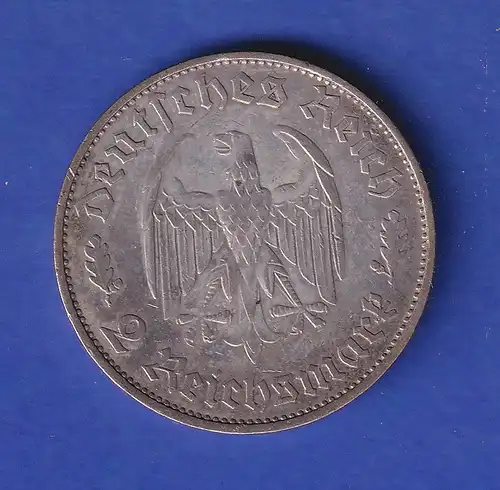 2-Reichsmark Silbermünze Friedrich Schiller 1934 F