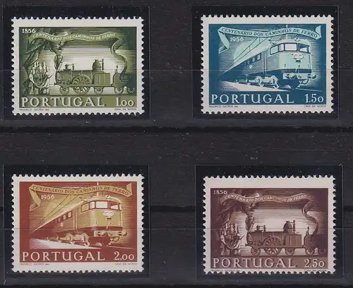 Portugal 1956 100 Jahre Eisenbahn  Mi.-Nr. 850-53 Satz kpl. postfrisch **