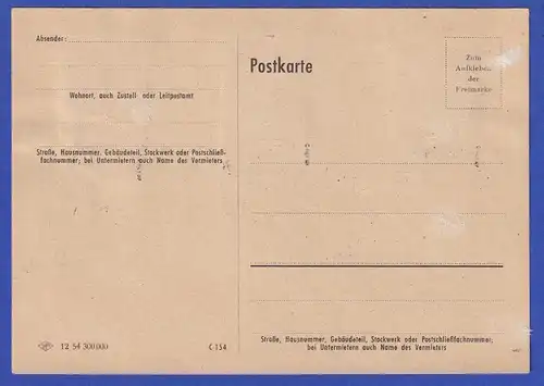 Saarland 1956 Winterberg-Denkmal Mi.-Nr. 373-75 mit ET-O auf Karte, gepr. NEY 