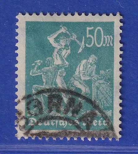 Dt. Reich 50 Mark Arbeiter Mi.-Nr. 245 gest. BORNA gpr. Infla