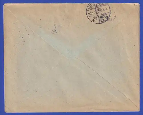 Ungarn 1920 Mi-Nr. 319 und 321 auf Brief
